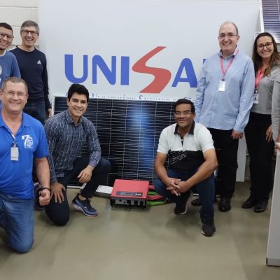 Célula Energia doa kit para geração de energia solar para UNISAL Campinas