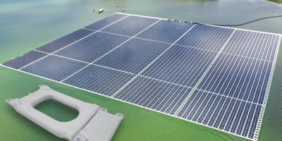 Flutuador para energia solar flutuante é lançado pela Unipac