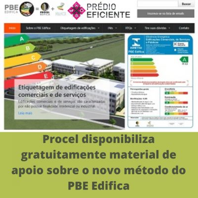 Procel disponibiliza gratuitamente material de apoio sobre o novo método do PBE Edifica