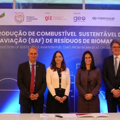 Geo bio gas&carbon e GIZ firmam parceria para desenvolver SAF a partir de resíduos no Brasil